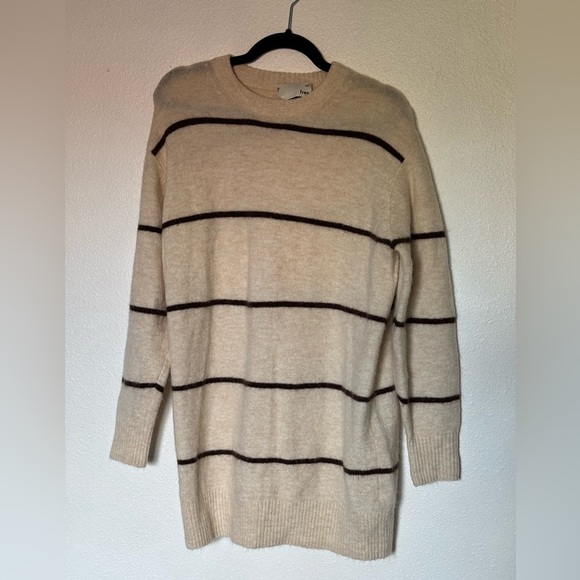 Wilfred Sweaters - Wilfred free beige striped sweater dress size S
